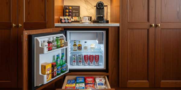 Mini and bar fridge